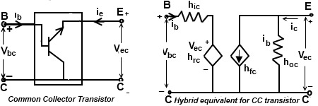 Hybrid Equivalent For CC Transistor