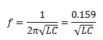Tuned Collector (Armstrong) Oscillator formula