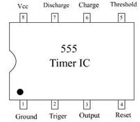 555 Timer IC Pin Diagram