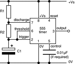 555 Astable Multivibrator