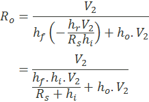 Hybrid Equivalent of Transistor Equation