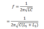 Hartley Oscillator Equation