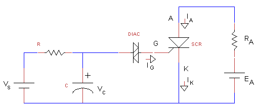 An SCR Trigger Circuit using DIAC (image)