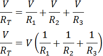 Resistor in Parallel Equation 1