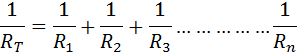 Resistor in Parallel Equation