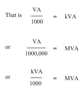 Transformer Power Rating Formula