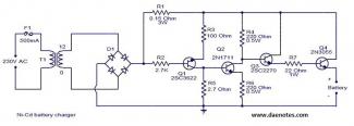 Ni-Cd battery charger circuit